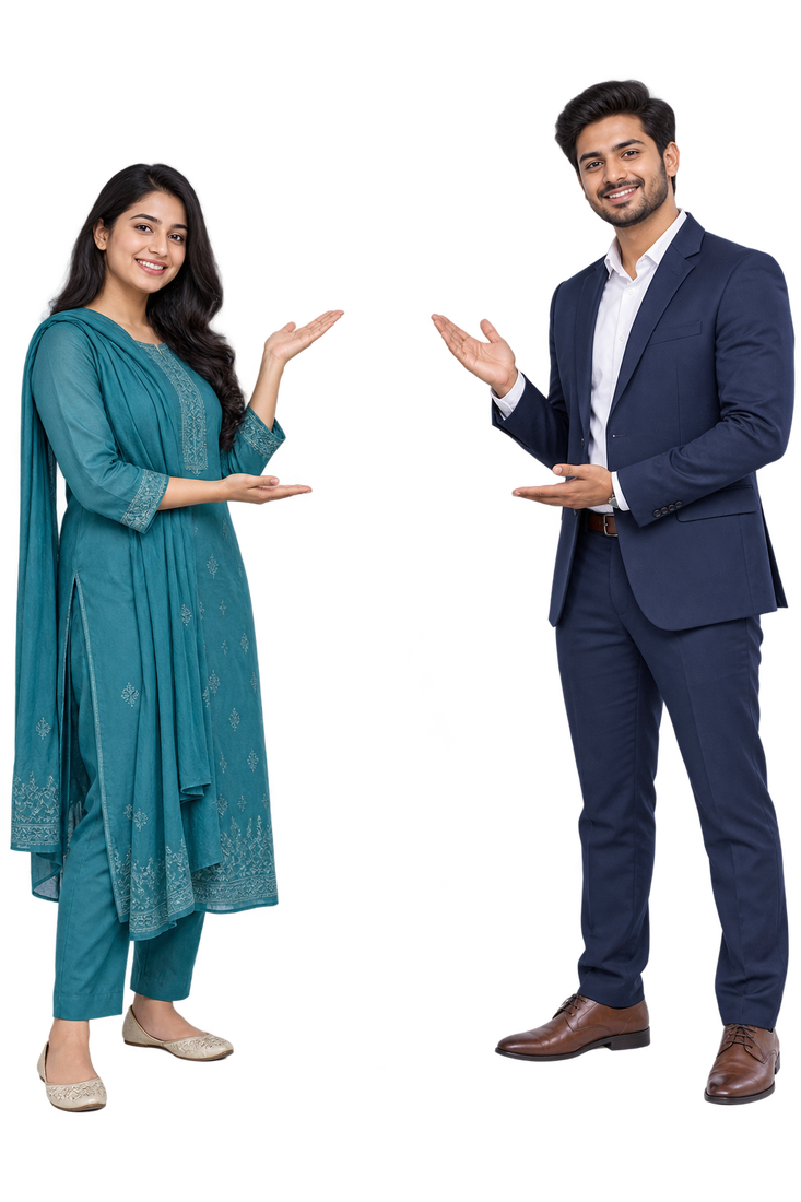 Bangladeshi professionals presenting the TalentHub mobile app